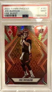Joe Burrow Rookie 2020 Phoenix Fire Burst #101 PSA 9 Mint  RC - Picture 1 of 2