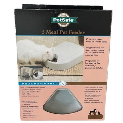 PetSafe Automatic Programmable 5 Meal Pet Feeder New in Box $129 Retail - Image 1 of 4