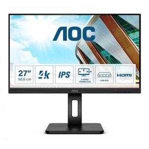 MON 27IPS UHD 4K  DP MM HDMI PIVOT AOC U27P2 USB REG ALTEZZA - Foto 1 di 4