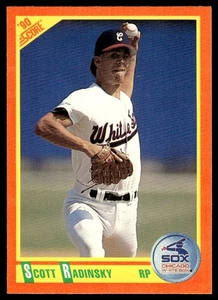 1990 Score Rookie & Traded Scott Radinsky Rookie Chicago White Sox #90T - Picture 1 of 2