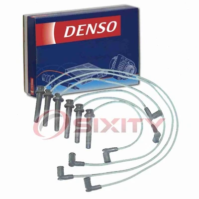 Juego de cables de bujías Denso para 2001 Mazda MPV 2,5 L V6 bujías bobinas du Foto 1 de 4