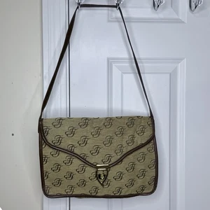 Bolso de Mano Moda Firma Marrón Tostado Rectangular Plegable Sobre Solapa Una Correa - Imagen 1 de 8