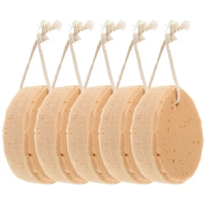 5 piezas esponja de baño artificial algas algodón panal esponja biodegradable niños - Imagen 1 de 12