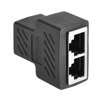 RJ45 Sdoppiatore Adattatore 1 Femmina a 2 Femmina LAN Rete 8P8C per Cat5 Cat6 - Immagine 1 di 4