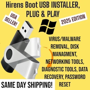 Hiren’s Boot USB 2025 With Recovery Tools Desktop Repair Free Same Day Shipping - Picture 1 of 10