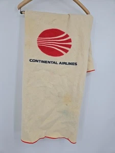 Coperta da viaggio vintage Pendleton lana vergine logo Continental Airlines USA - Foto 1 di 6