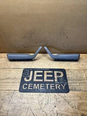 84-96 Jeep Cherokee XJ MJ Hockey Style Interior Door Handles Gray Grey Pair - Image 1 of 4