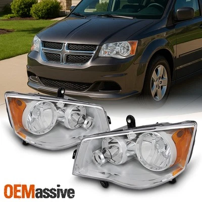 Faro lateral izquierdo + derecho Fit 08-16 Town & Country | 11-20 Dodge Grand Caravan Foto 1 de 4