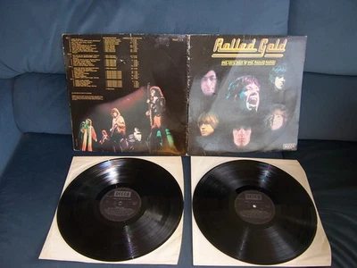 ROLLING STONES ROLLED GOLD 33 rpm 2x LP boxed black Decca label 1975 compilation - Image 1 of 4
