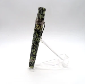 Rare Stipula Cracked Ice Füller Fountain Pen Retractable 14 K Gold Nib Capless - Bild 1 von 12