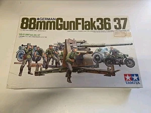 Tamiya German 88mm GunFlak36/37 1:35 Model Kit Old Stock/Sealed - Picture 1 of 8