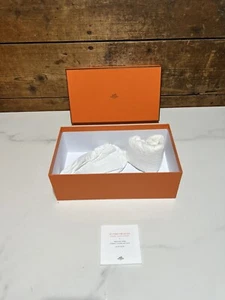 Authentic Hermes Empty Shoe Box w/ Tissue Paper 11.25" X 6.5" X 3.75” - Picture 1 of 8