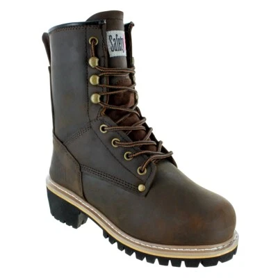 Safety Girl Women's 8" Logger Boots - Dark Brown - Image 1 of 4