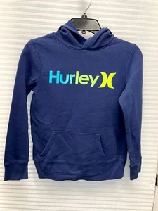 Hurley Boys Pullover Sweatshirt Hoodie Navy Blue | Size 10/12 - Picture 1 of 11