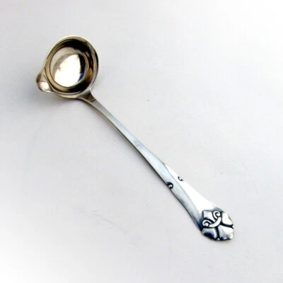 French Lily Sauce Ladle Danish Silverplate Orla Vagn Mogensen ATLA Foto 1 de 4