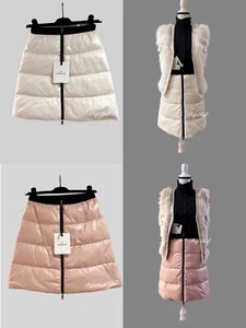 NWT Authentic Moncler Pink or White Down Quilted Mini Skirt Size 2XS, XS, S - Picture 1 of 13