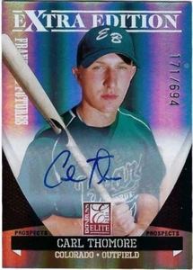 Carl Thomore 2011 Donruss Elite Extra Edition Prospect Autograph #d 171/694 - Picture 1 of 3