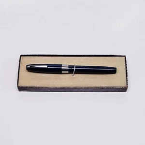 Sheaffer 330 Vintage Fountain Pen- In Box - White Dot - Navy Blue And Chrome - Picture 1 of 6