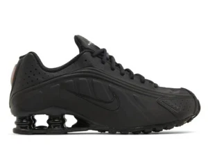 Nike Shox R4 Womens AR3565-004 Black Max Orange Running Shoes Size 6 - Picture 1 of 5