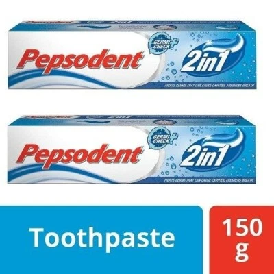Pepsodent 2 in 1 Cavity Protection - 150 gm x 2 pack (Free shipping world) - Image 1 of 4