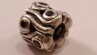 Discontinued Pandora Sterling Silver Ocean Wave Purple Stone Charm Free Shipping