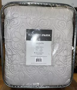 Madison Park Quebec 3 piezas King/California King Coverlet Set Color: Gris - Imagen 1 de 3