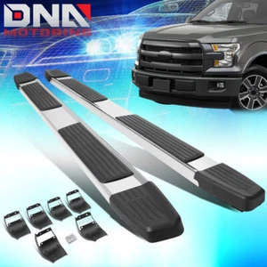 For 2015-2022 Ford F150 SuperCrew Cab 6" Side Step Nerf Bar Running Board Chrome - Picture 1 of 9