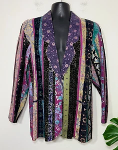 Giacca Pelle Multicolore Uomo Roberto Cavalli Vintage Archivio Arte Collezionismo Italia M - Foto 1 di 22