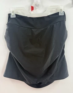 Women's UPF 50 Swim Skort Skirt Ruched Side Shorts - Black, Size Medium NWOT - Picture 1 of 10