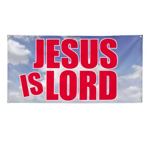 Banner Vinilo Múltiples Tamaños Jesús Es Señor Negocios Inspiración y Motivación Dios - Imagen 1 de 7