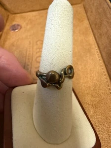 Antik Bronze Retro Klassiker Sammlerstück Modernist Skulptur Ring 4471 - Bild 1 von 4