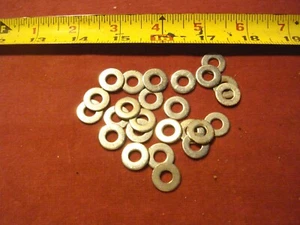 (0040.) USS Flat Washers 3/16" I.D. Steel Zinc Plated  -Lot of 25 Pc - Picture 1 of 1
