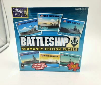 Rompecabezas Collage Mundo Acorazado Edición Normandía 500 Piezas con Cartas Nuevo Foto 1 de 4