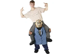 Morph Latex Maske Serienmörder Huckepack Halloween Kostüm für Erwachsene - Bild 1 von 10
