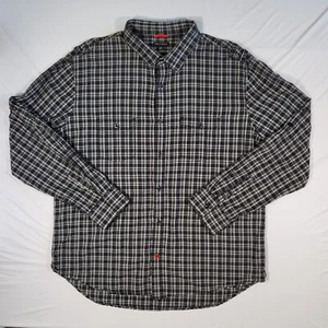 Sons of Intrigue Mens Shirt XXL Button Up Roll Tab Sleeves Pockets Plaid - Picture 1 of 13
