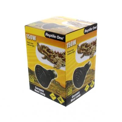 Reptile Ceramic Heat Lamp 150W E27 Screw In Constant Heat Source No Light - image 1 of 4