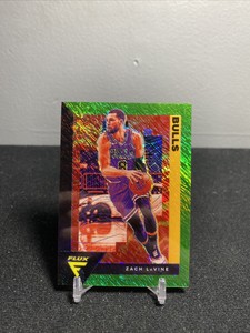 2020-21 Panini Flux Zach Lavine Green Shimmer /5 Chicago Bulls
