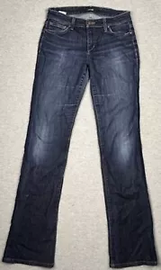 Joes Jeans mittelgroßer Stiefelschnitt Größe 28 groß dunkelblau W28 x L34 - Bild 1 von 10