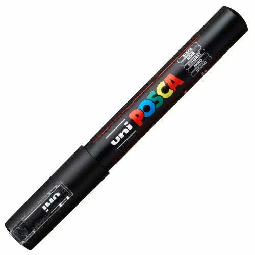 Uni Posca PC-1M Extra-Fine Marker - Black