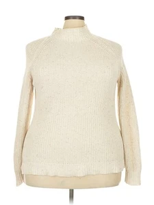 Style&Co Women Ivory Turtleneck Sweater 3X Plus - Picture 1 of 4