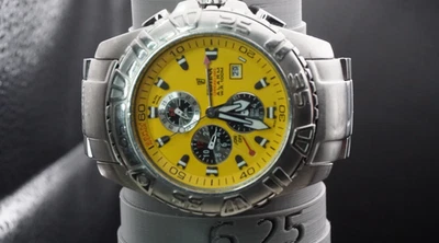 Mens FESTINA Yellow  Bike Watch - Excellent Condition -Alarm Chrono Please Read - Image 1 of 4