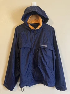 Vintage Timberland Performance Windbreaker Jacket Mens (Size M) 90s Navy Nylon - Picture 1 of 11
