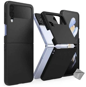 Housse etui coque rigide avant et arrière pour Samsung Galaxy Z Flip 4 5G - NOIR - Photo 1/1