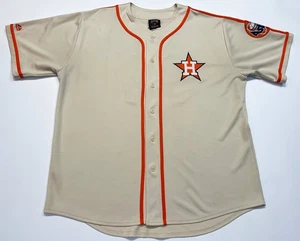 Vintage Majestic MLB Houston Astros RYAN #34 Baseball Jersey XXL Cream Sewn - Picture 1 of 10