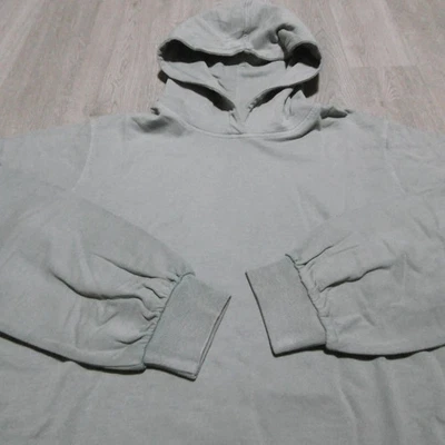 Peter Millar 女式大号连帽衫运动衫熔岩水洗宽松鼠尾草雾 LS — 第 1/4 张图片