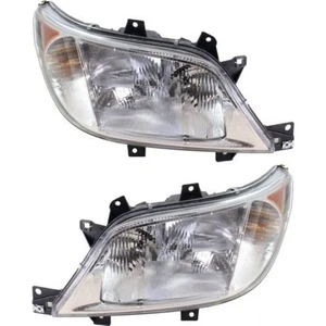For Freightliner Sprinter 2500/3500 Headlight 2002-2006 Driver & Passenger Pair - Picture 1 of 7