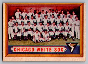 1957 TOPPS #329 CHICAGO WHITE SOX TEAM CARD W/MARION/MINOSO/DOBY/FOX/APARICIO - Picture 1 of 3