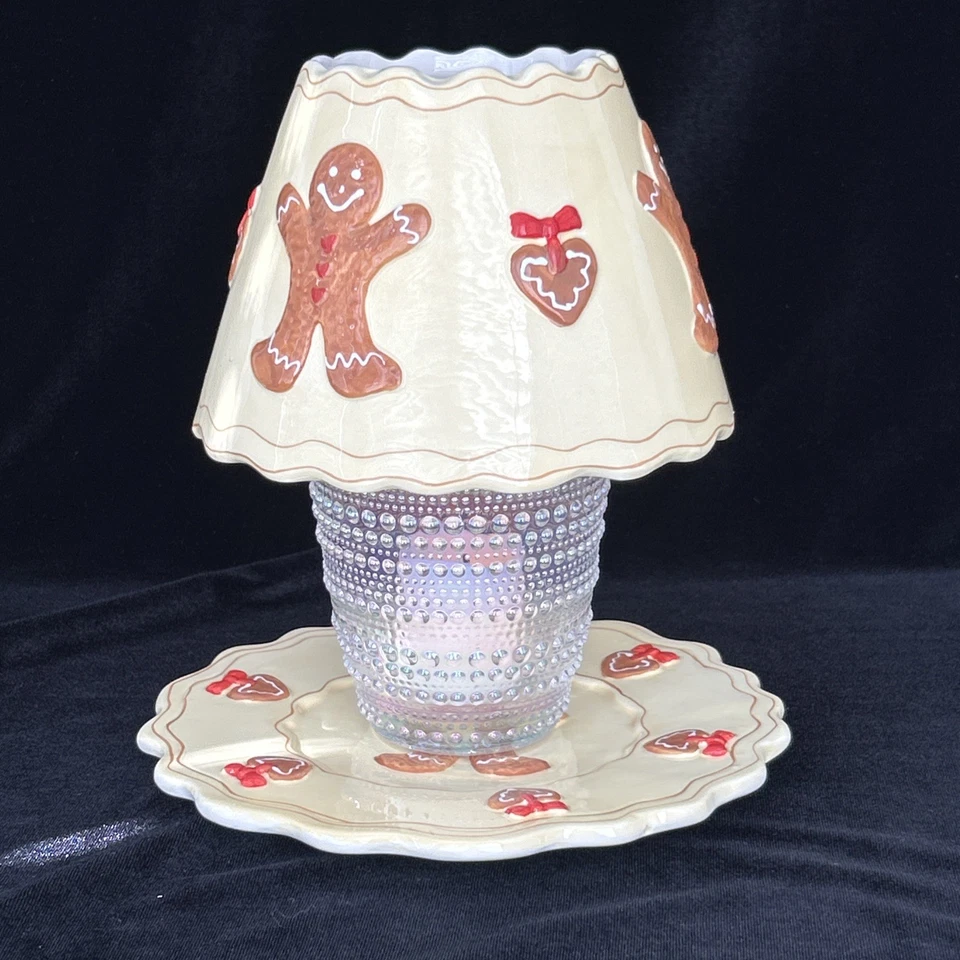 Yankee Candle Pan de Jengibre Tarro de Cerámica Pantalla de Velas y Juego de Platos Decoración de Vacaciones Foto 1 de 4