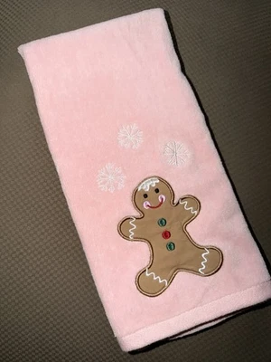 Gingerbread Bathroom Hand Towel. Never Used. Cupcakes & Cashmere. Bath Decor - Image 1 of 4