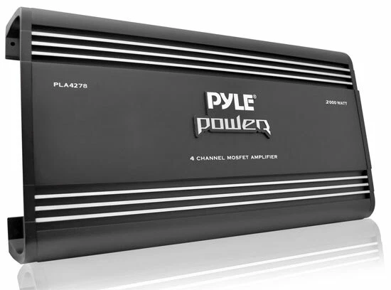 New Pyle PLA4278 4 chi 2000 Watts Bridgeable Mosfet Amplifier Car Audio Amp - Image 1 of 1